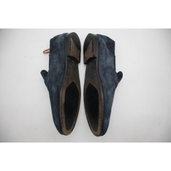 Harrys of London Tassel Loafer Men's Size 42 US 8 Navy Suede Made In Italy - Picture 8 of 13